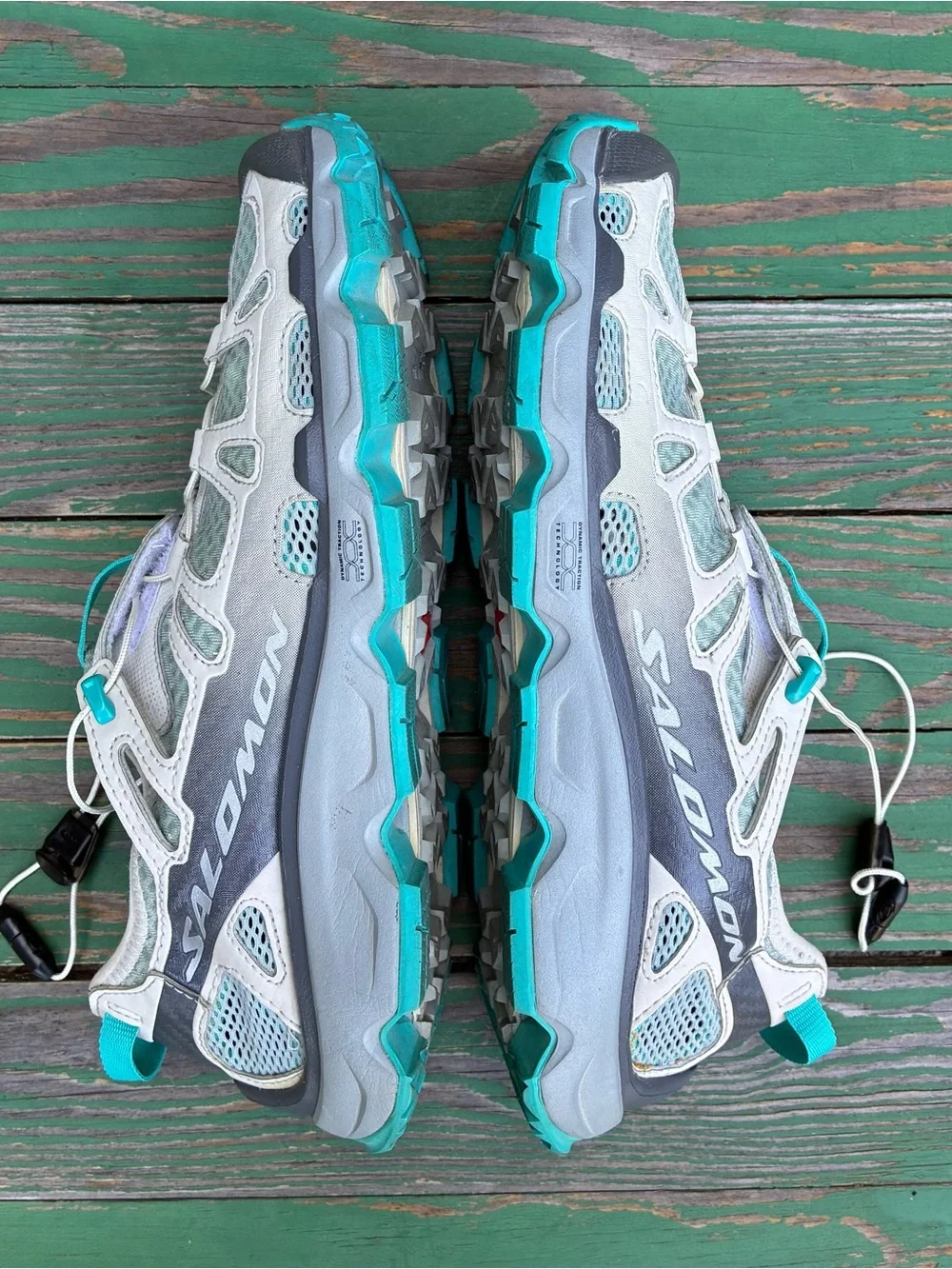Salomon Gecko Water Shoes Womens Size 8 Cross Country Hybrid Sneakers Aqua Blue